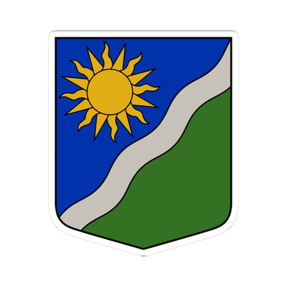 Vecsaules pagasta ģerbonis (Latvia) (Coat of Arms) STICKER Vinyl Kiss-Cut Decal 3 Inch White - The Sticker Space