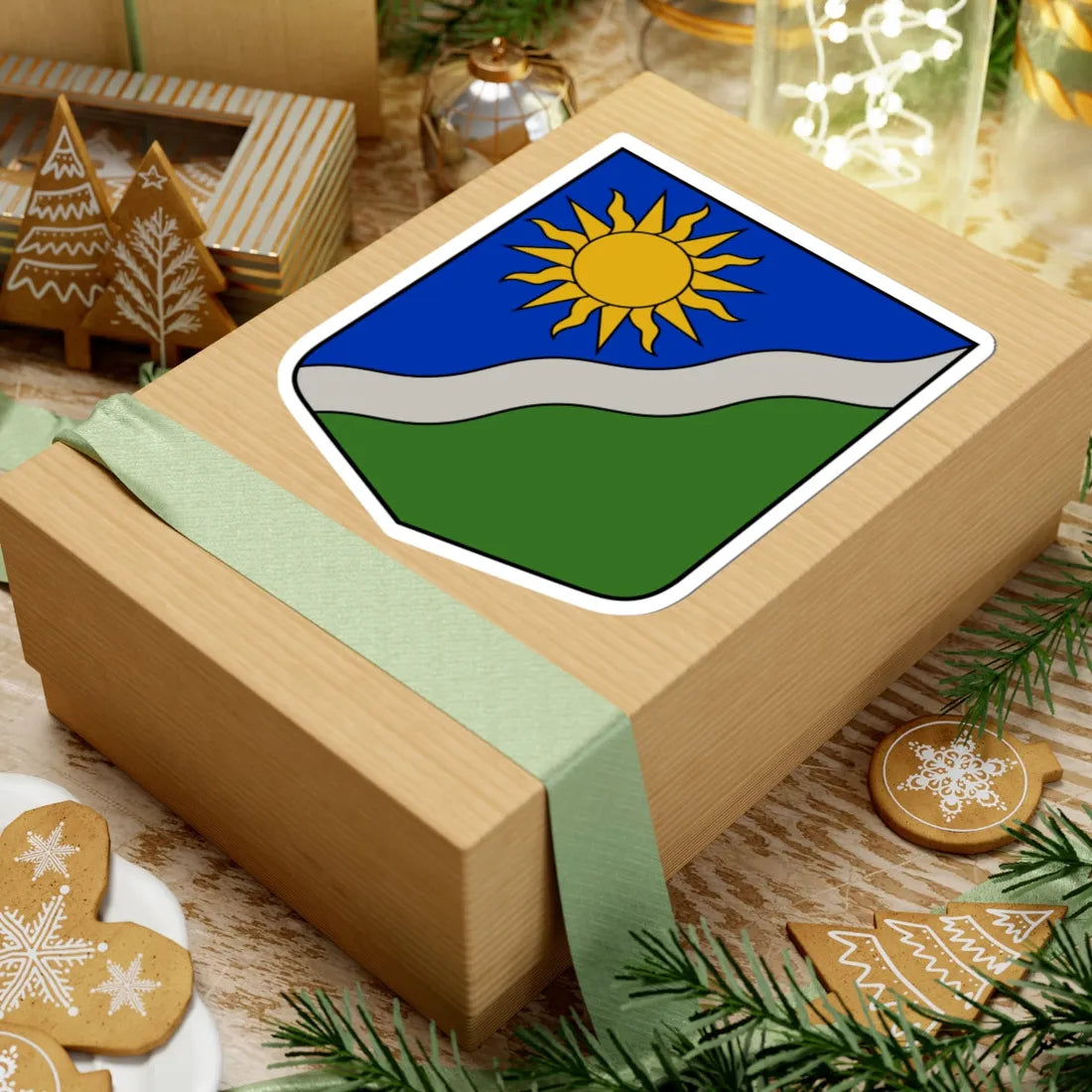 Vecsaules pagasta ģerbonis (Latvia) (Coat of Arms) STICKER Vinyl Kiss-Cut Decal - The Sticker Space