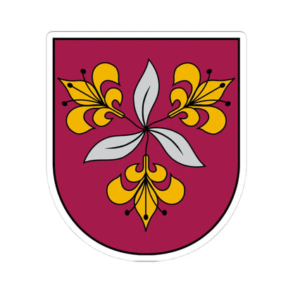 Vecumnieku novads COA (Latvia) (Coat of Arms) STICKER Vinyl Kiss-Cut Decal 4 Inch White - The Sticker Space