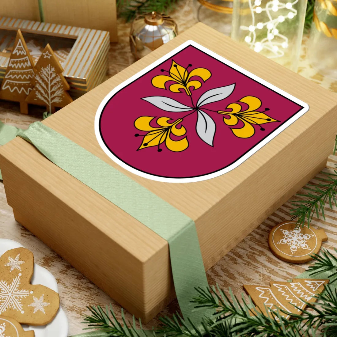 Vecumnieku novads COA (Latvia) (Coat of Arms) STICKER Vinyl Kiss-Cut Decal - The Sticker Space