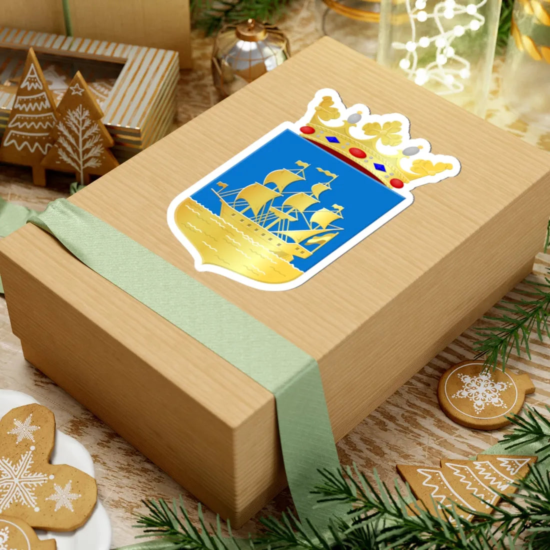 Veenendaal-wapen (Netherlands) (Coat of Arms) STICKER Vinyl Kiss-Cut Decal - The Sticker Space