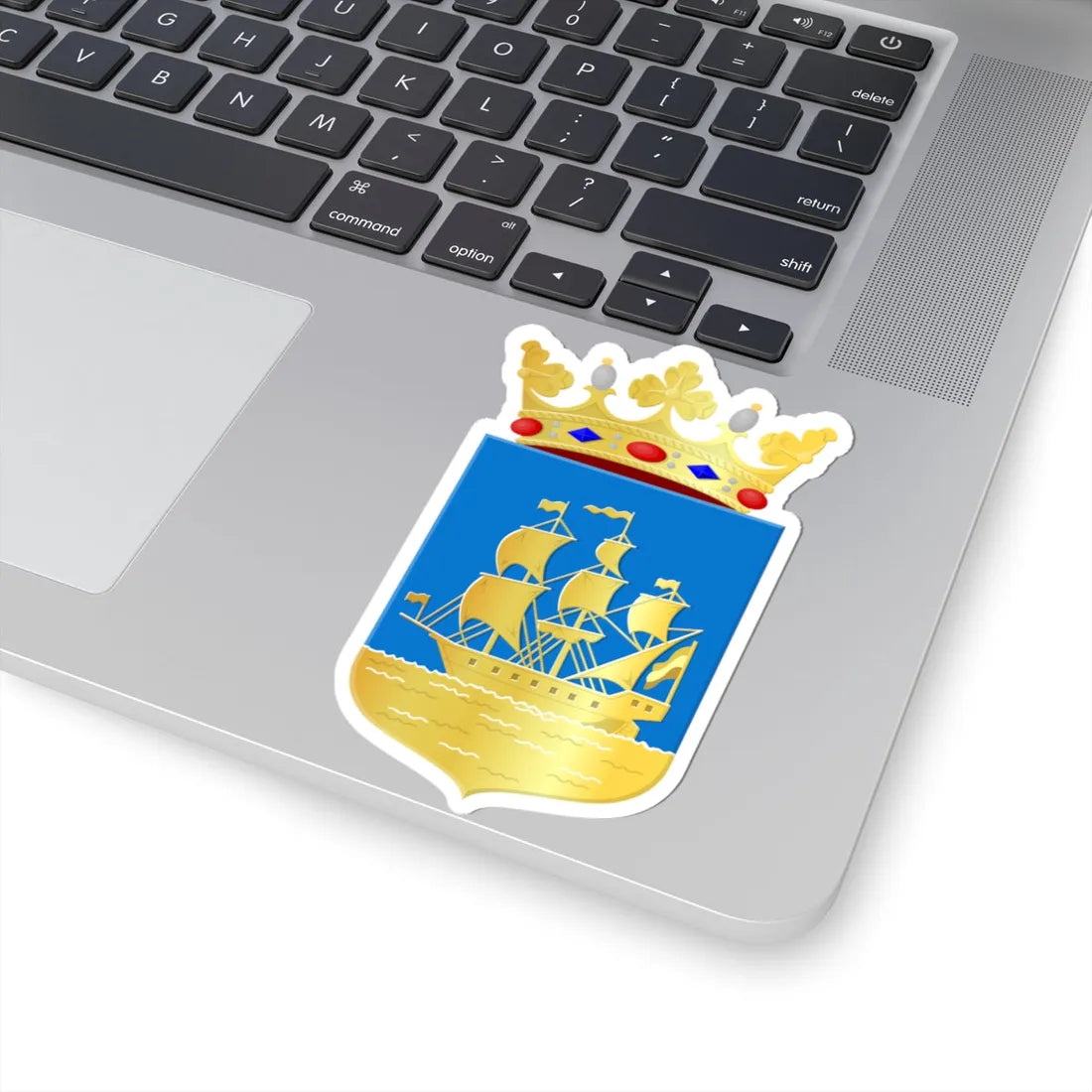 Veenendaal-wapen (Netherlands) (Coat of Arms) STICKER Vinyl Kiss-Cut Decal - The Sticker Space