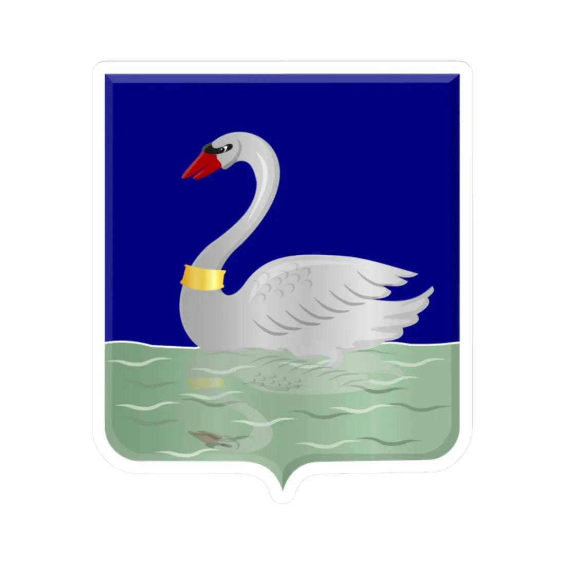 Veenhuizen wapen (Netherlands) (Coat of Arms) STICKER Vinyl Kiss-Cut Decal 2 Inch White - The Sticker Space