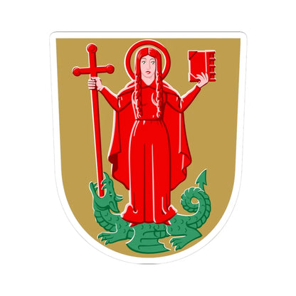 Vehmaa.vaakuna (Finland) (Coat of Arms) STICKER Vinyl Kiss-Cut Decal 3 Inch White - The Sticker Space