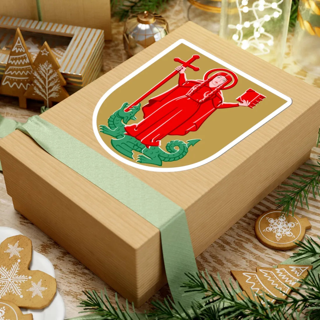 Vehmaa.vaakuna (Finland) (Coat of Arms) STICKER Vinyl Kiss-Cut Decal - The Sticker Space