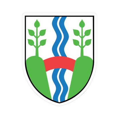 Vejle Kommune coa (Denmark) (Coat of Arms) STICKER Vinyl Kiss-Cut Decal 3 Inch White - The Sticker Space