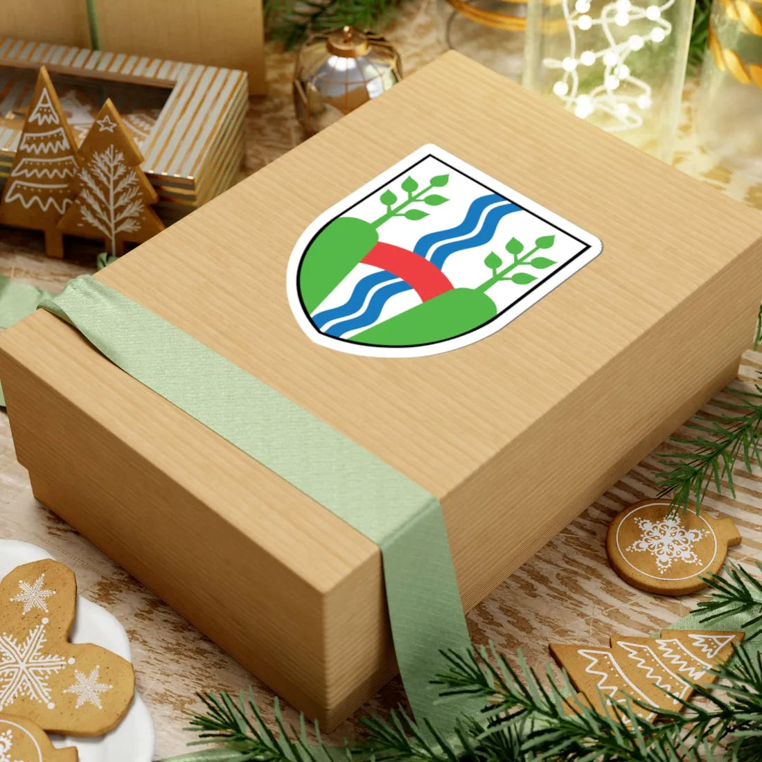 Vejle Kommune coa (Denmark) (Coat of Arms) STICKER Vinyl Kiss-Cut Decal - The Sticker Space