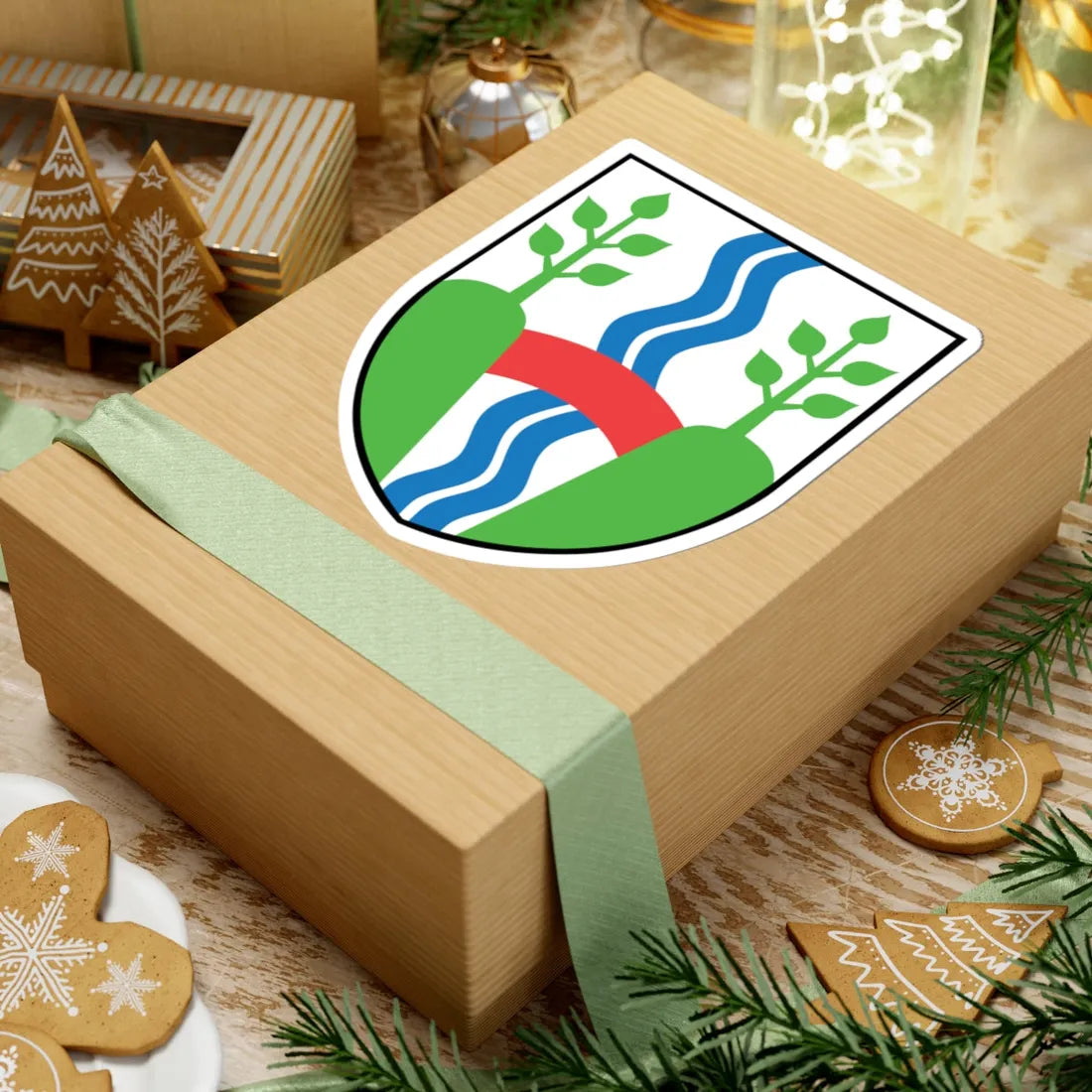 Vejle Kommune coa (Denmark) (Coat of Arms) STICKER Vinyl Kiss-Cut Decal - The Sticker Space