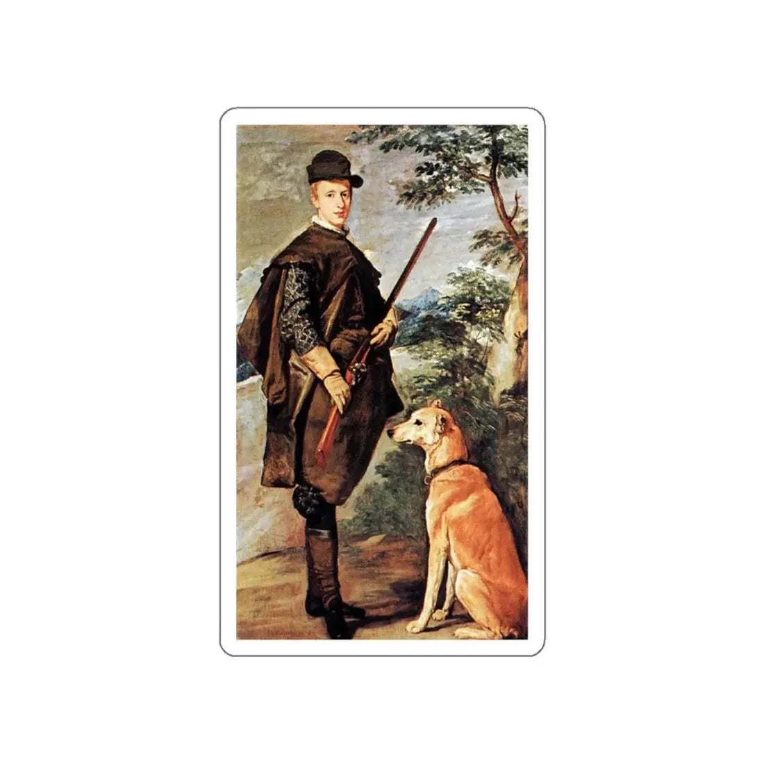 VELAZQUEZ, Diego Rodriguez de Silva y - Cardinale Ferdinand (Artwork) STICKER Vinyl Die-Cut Decal White Die-Cut 5 Inch - The Sticker Space