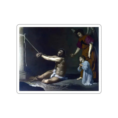 VELAZQUEZ, Diego Rodriguez de Silva y - Christ contemplated by the Christian Soul (Artwork) STICKER Vinyl Die-Cut Decal White Die-Cut 6 Inch - The Sticker Space