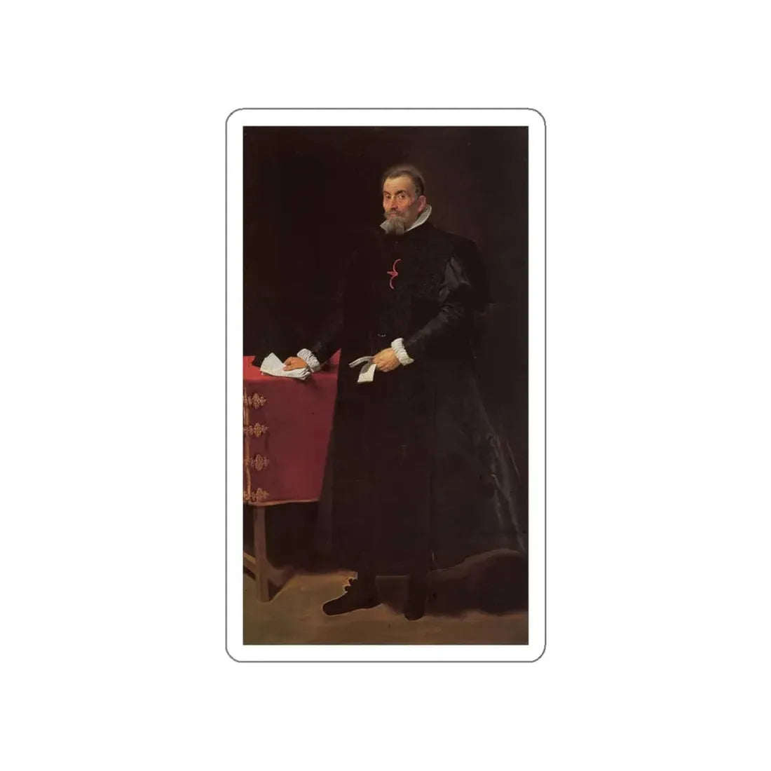 VELAZQUEZ, Diego Rodriguez de Silva y - Don Diego del Corral y Arellano (Artwork) STICKER Vinyl Die-Cut Decal White Die-Cut 4 Inch - The Sticker Space