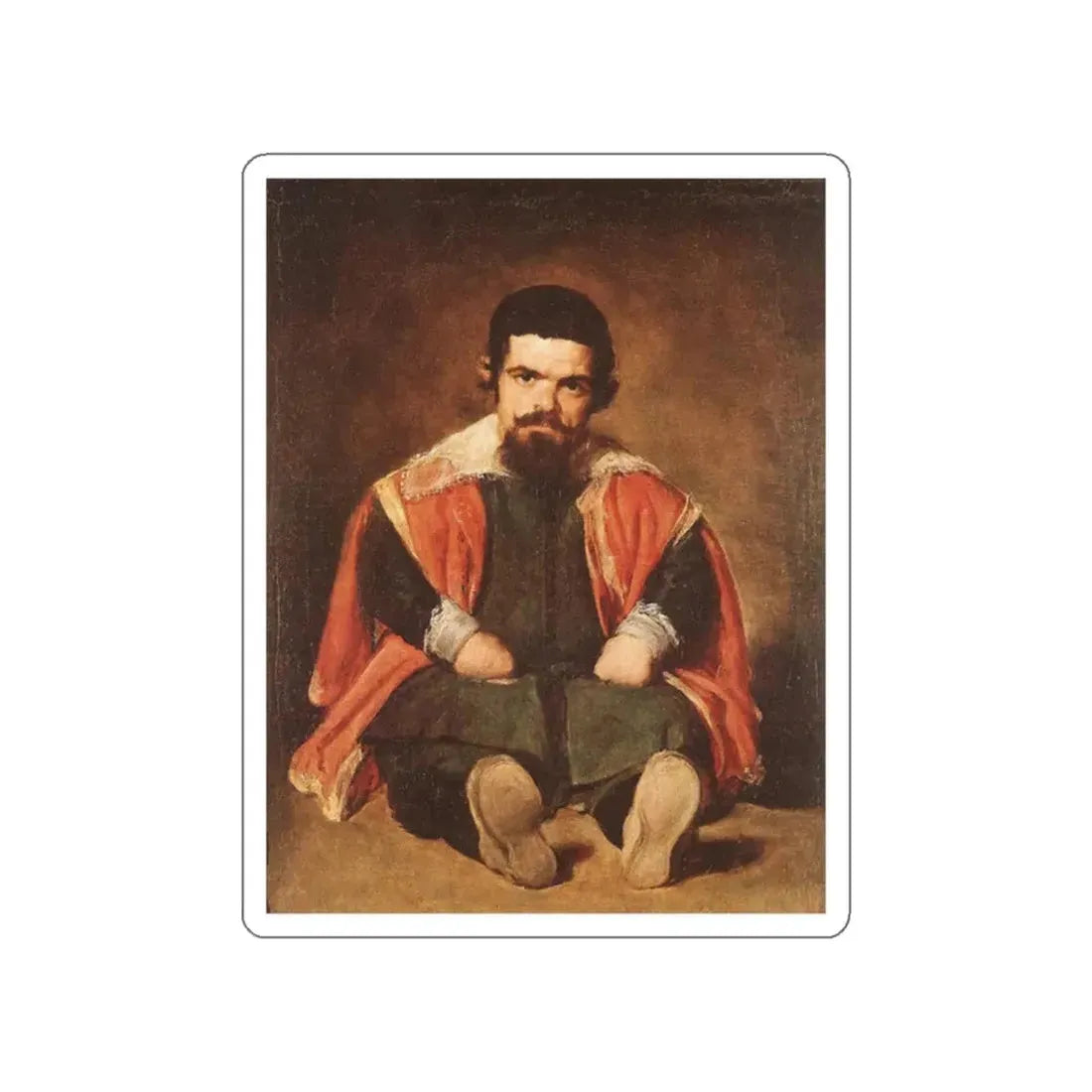 VELAZQUEZ, Diego Rodriguez de Silva y - Don Sebastian de Morra (Artwork) STICKER Vinyl Die-Cut Decal White Die-Cut 2 Inch - The Sticker Space