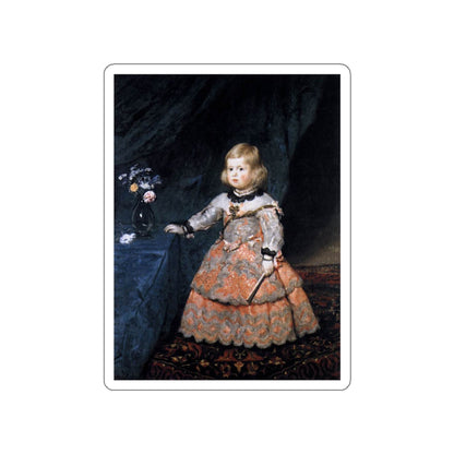 VELAZQUEZ, Diego Rodriguez de Silva y - Infanta Margarita (Artwork) STICKER Vinyl Die-Cut Decal-White-The Sticker Space