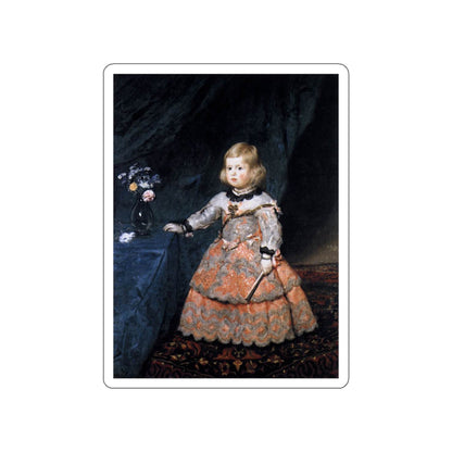 VELAZQUEZ, Diego Rodriguez de Silva y - Infanta Margarita (Artwork) STICKER Vinyl Die-Cut Decal-White-The Sticker Space