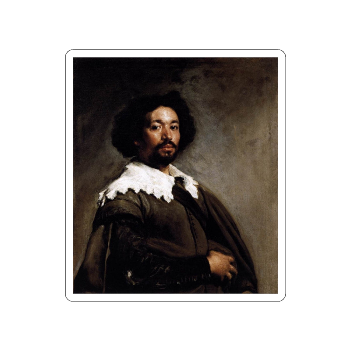 VELAZQUEZ, Diego Rodriguez de Silva y - Juan de Pareja (Artwork) STICKER Vinyl Die-Cut Decal-White-The Sticker Space