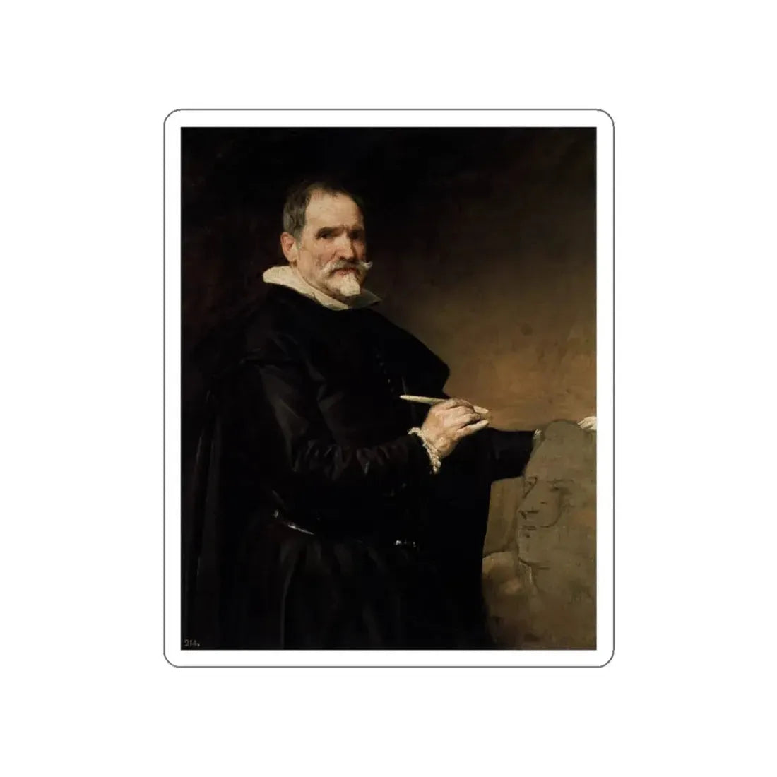 VELAZQUEZ, Diego Rodriguez de Silva y - Juan Martinez Montanes (Artwork) STICKER Vinyl Die-Cut Decal White Die-Cut 4 Inch - The Sticker Space