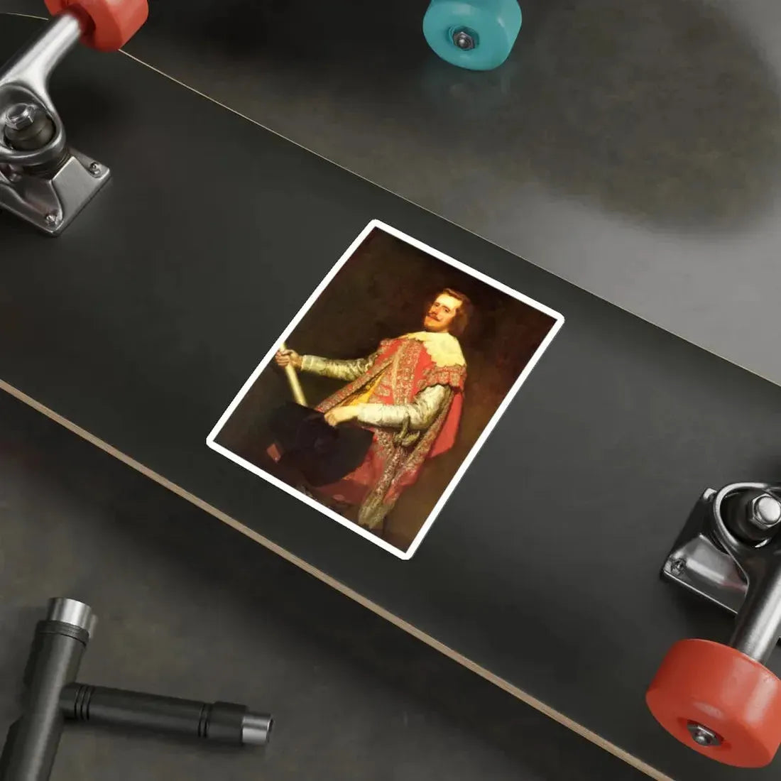 VELAZQUEZ, Diego Rodriguez de Silva y - Philip IV at Fraga (Artwork) STICKER Vinyl Die-Cut Decal - The Sticker Space