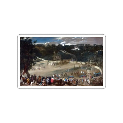 VELAZQUEZ, Diego Rodriguez de Silva y - Philip IV hunting Wild Boar (La Tela Real) (Artwork) STICKER Vinyl Die-Cut Decal White Die-Cut 3 Inch - The Sticker Space