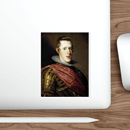 VELAZQUEZ, Diego Rodriguez de Silva y - Philip IV in Armour (Artwork) STICKER Vinyl Die-Cut Decal-The Sticker Space