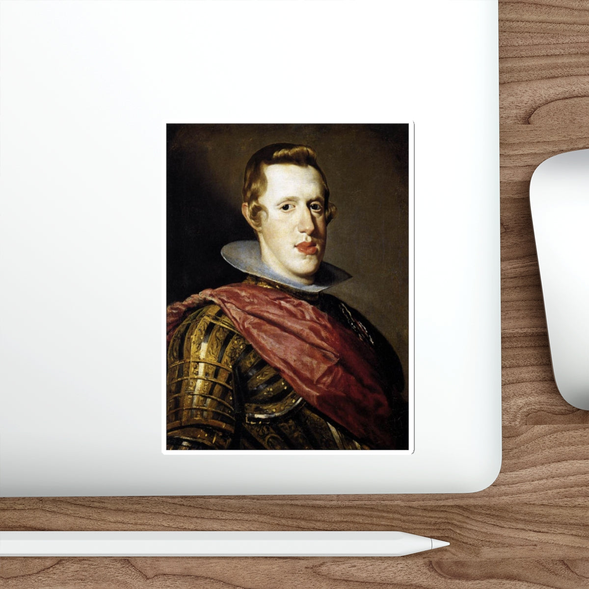 VELAZQUEZ, Diego Rodriguez de Silva y - Philip IV in Armour (Artwork) STICKER Vinyl Die-Cut Decal-The Sticker Space