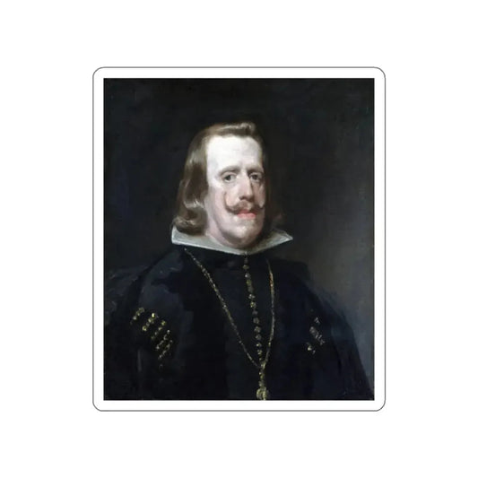 VELAZQUEZ, Diego Rodriguez de Silva y - Philip IV of Spain (Artwork) STICKER Vinyl Die-Cut Decal White Die-Cut 2 Inch - The Sticker Space
