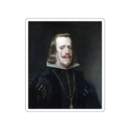 VELAZQUEZ, Diego Rodriguez de Silva y - Philip IV of Spain (Artwork) STICKER Vinyl Die-Cut Decal White Die-Cut 3 Inch - The Sticker Space