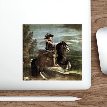 VELAZQUEZ, Diego Rodriguez de Silva y - Philip IV on Horseback (Artwork) STICKER Vinyl Die-Cut Decal-The Sticker Space