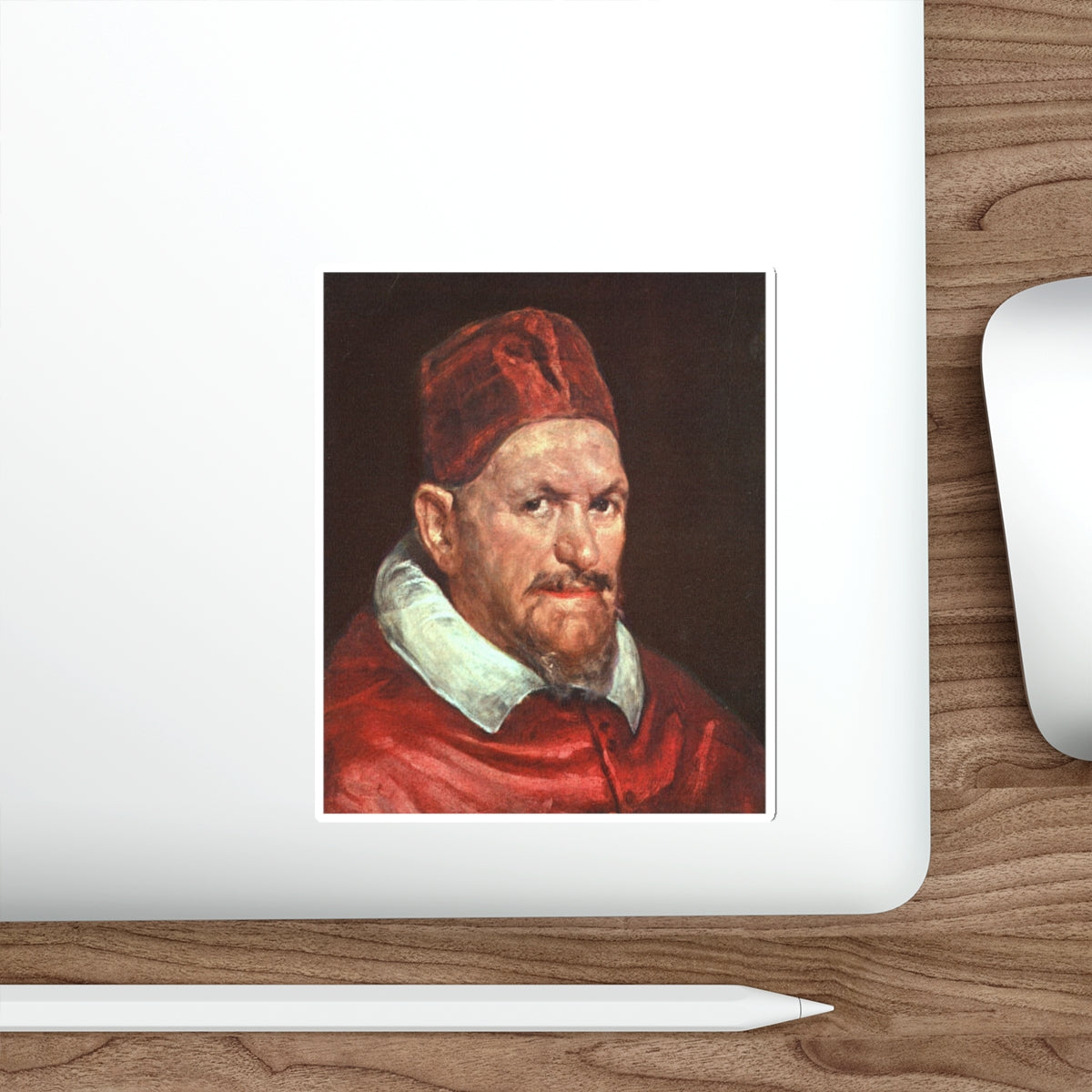 VELAZQUEZ, Diego Rodriguez de Silva y - Pope Innocent X (Artwork) STICKER Vinyl Die-Cut Decal-The Sticker Space