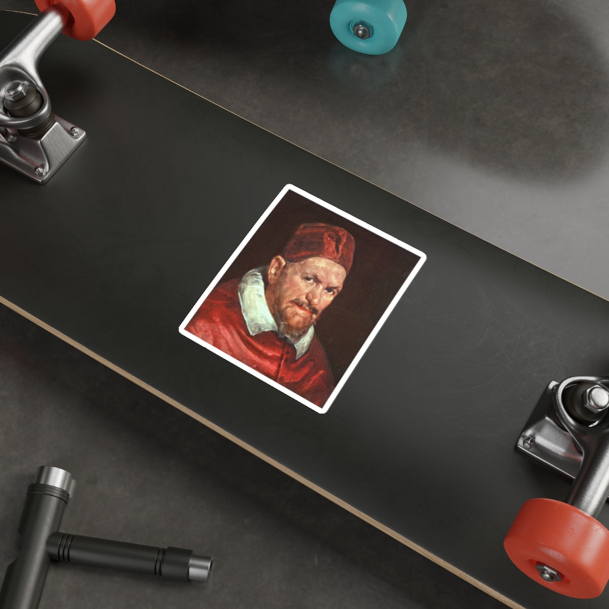 VELAZQUEZ, Diego Rodriguez de Silva y - Pope Innocent X (Artwork) STICKER Vinyl Die-Cut Decal-The Sticker Space