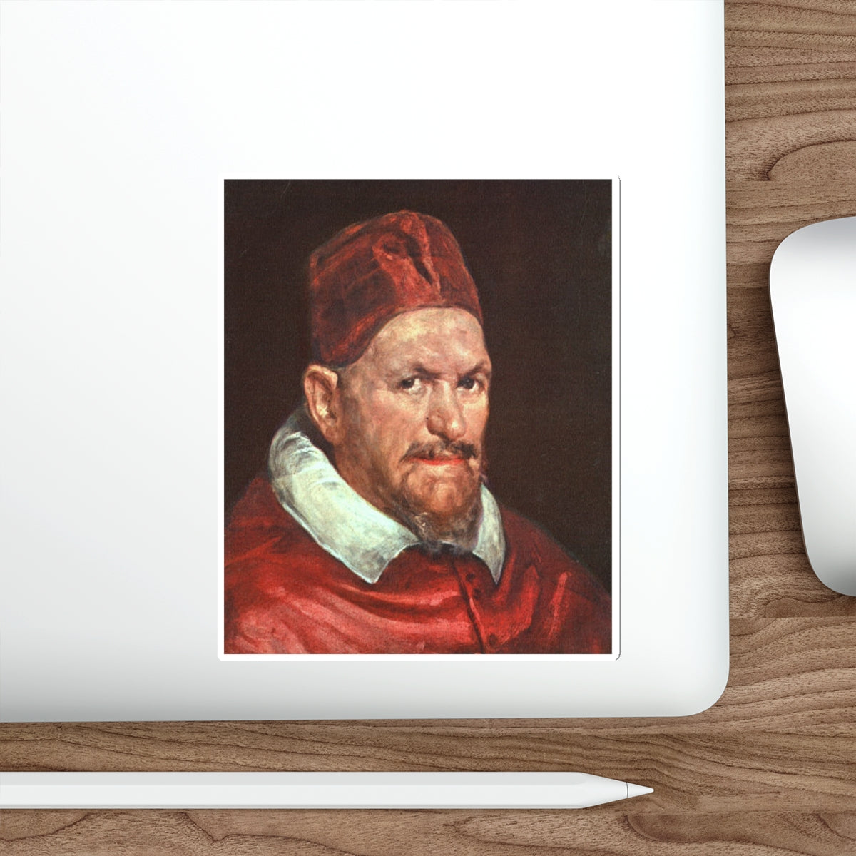 VELAZQUEZ, Diego Rodriguez de Silva y - Pope Innocent X (Artwork) STICKER Vinyl Die-Cut Decal-The Sticker Space