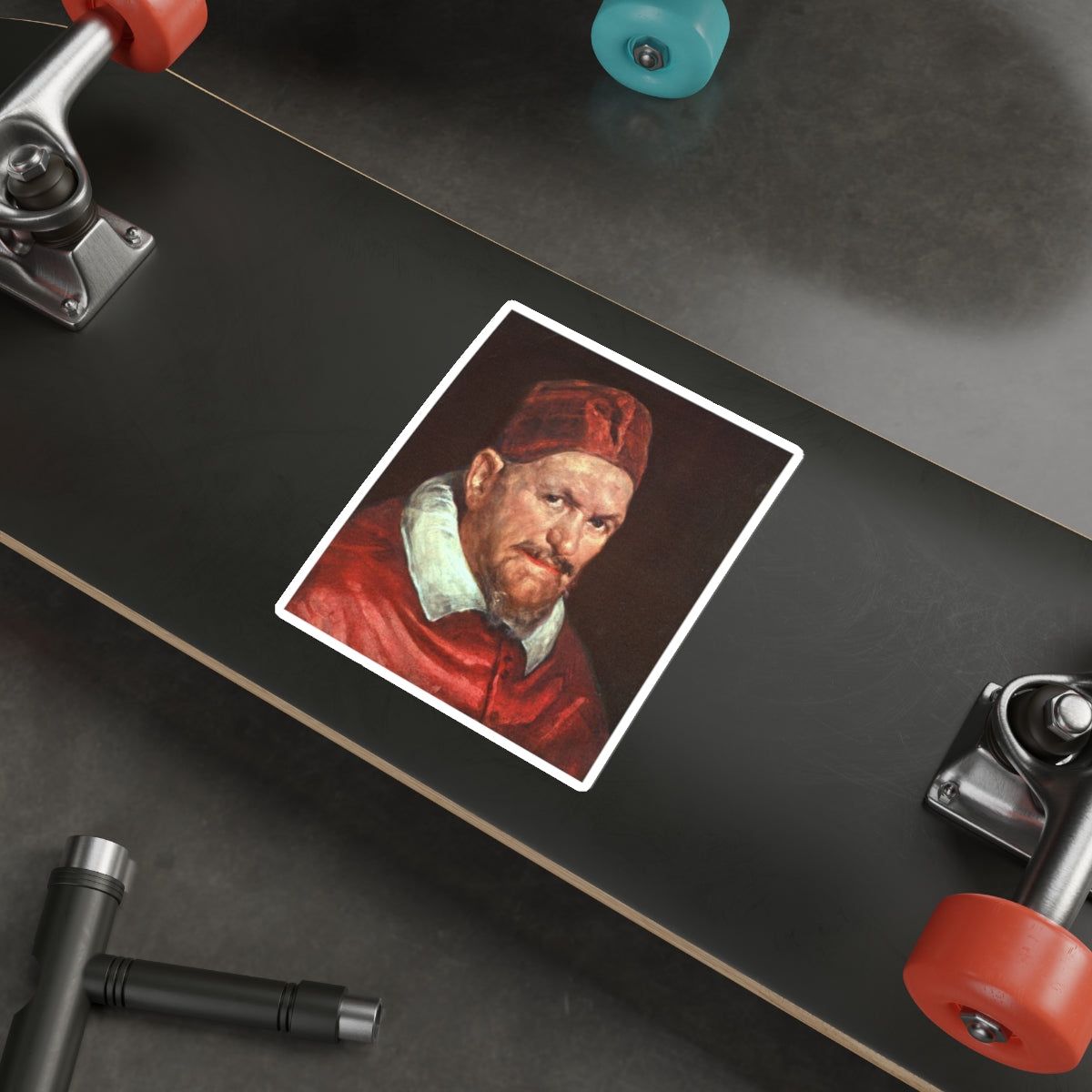 VELAZQUEZ, Diego Rodriguez de Silva y - Pope Innocent X (Artwork) STICKER Vinyl Die-Cut Decal-The Sticker Space