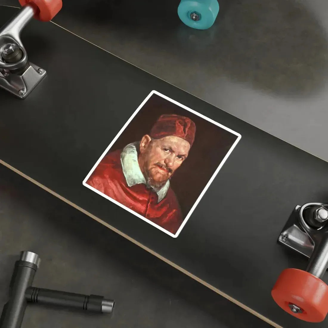 VELAZQUEZ, Diego Rodriguez de Silva y - Pope Innocent X (Artwork) STICKER Vinyl Die-Cut Decal - The Sticker Space