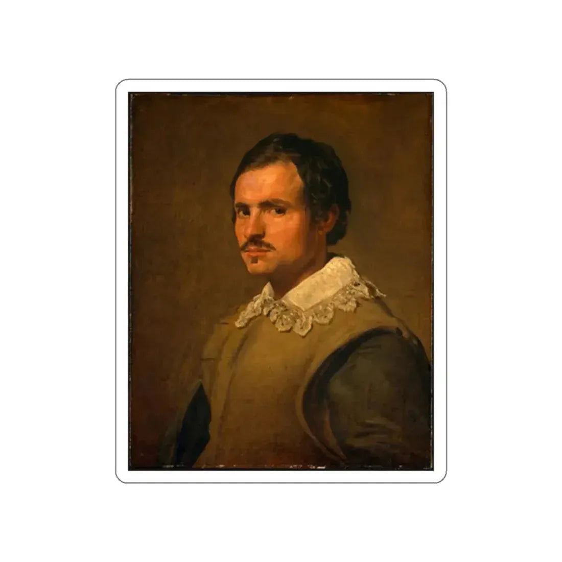 VELAZQUEZ, Diego Rodriguez de Silva y - Portrait of a Young Man (Artwork) STICKER Vinyl Die-Cut Decal White Die-Cut 2 Inch - The Sticker Space