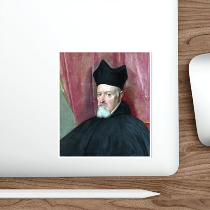 VELAZQUEZ, Diego Rodriguez de Silva y - Portrait of Archbishop Fernando de Valdes (Artwork) STICKER Vinyl Die-Cut Decal-The Sticker Space