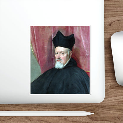 VELAZQUEZ, Diego Rodriguez de Silva y - Portrait of Archbishop Fernando de Valdes (Artwork) STICKER Vinyl Die-Cut Decal-The Sticker Space