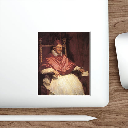 VELAZQUEZ, Diego Rodriguez de Silva y - Portrait of Innocent X (Artwork) STICKER Vinyl Die-Cut Decal-The Sticker Space