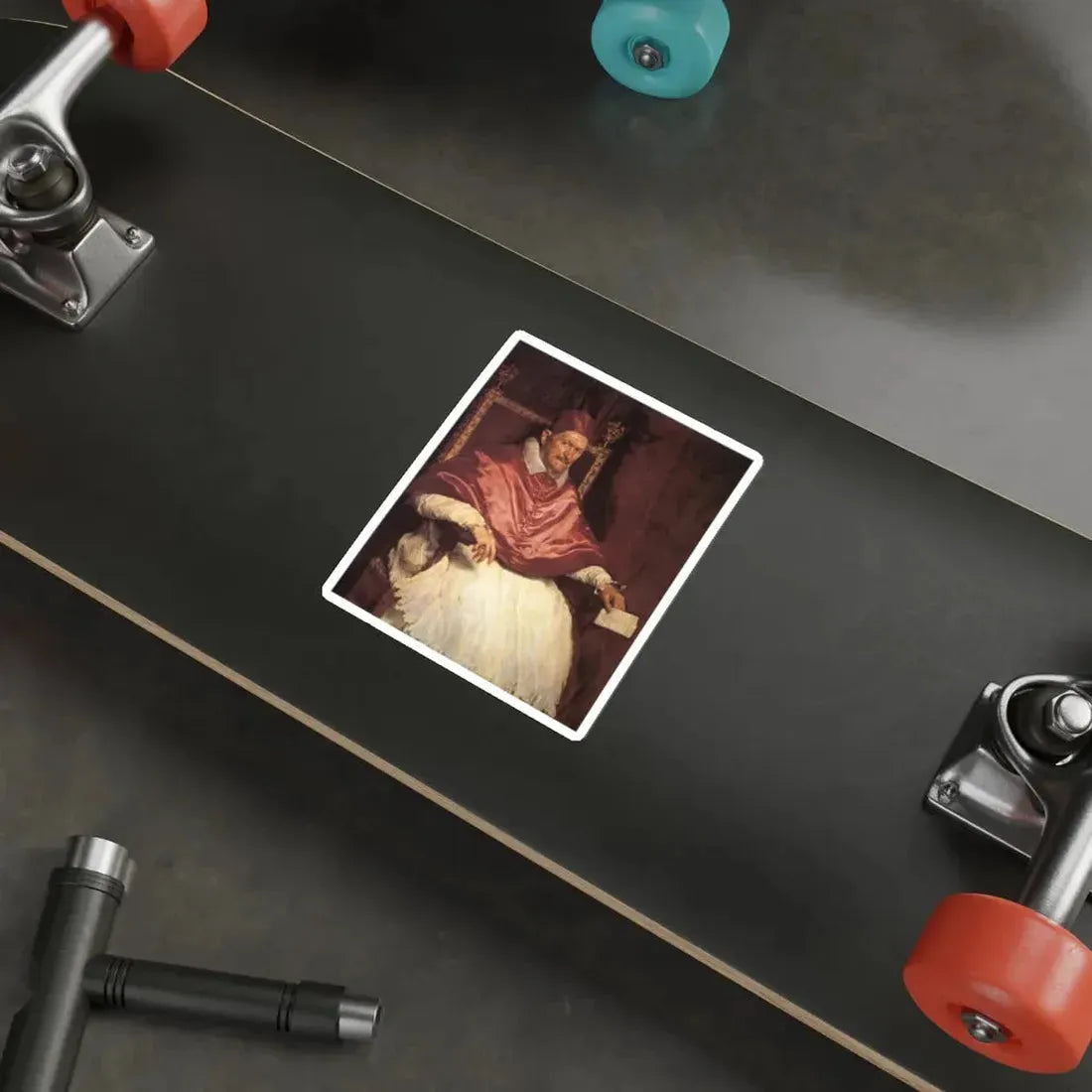 VELAZQUEZ, Diego Rodriguez de Silva y - Portrait of Innocent X (Artwork) STICKER Vinyl Die-Cut Decal - The Sticker Space