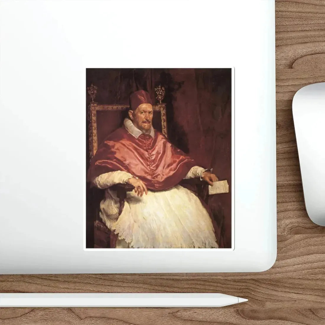 VELAZQUEZ, Diego Rodriguez de Silva y - Portrait of Innocent X (Artwork) STICKER Vinyl Die-Cut Decal - The Sticker Space