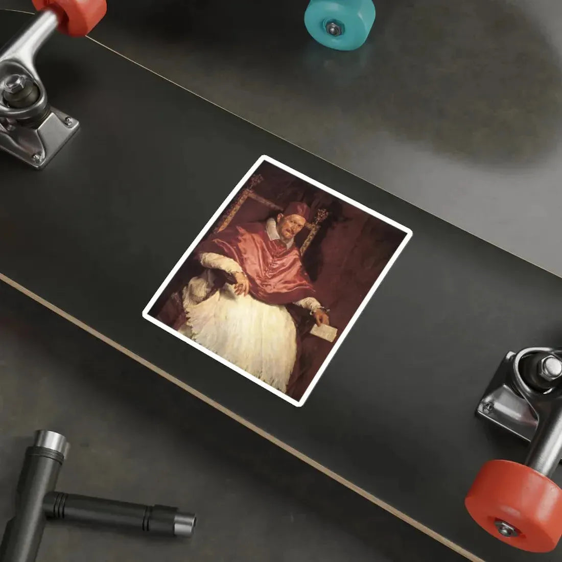 VELAZQUEZ, Diego Rodriguez de Silva y - Portrait of Innocent X (Artwork) STICKER Vinyl Die-Cut Decal - The Sticker Space