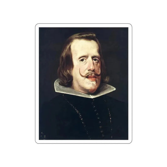 VELAZQUEZ, Diego Rodriguez de Silva y - Portrait of Philip IV (Artwork) STICKER Vinyl Die-Cut Decal White Die-Cut 2 Inch - The Sticker Space