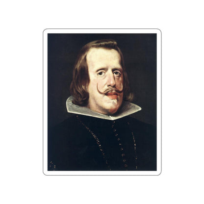 VELAZQUEZ, Diego Rodriguez de Silva y - Portrait of Philip IV (Artwork) STICKER Vinyl Die-Cut Decal-White-The Sticker Space