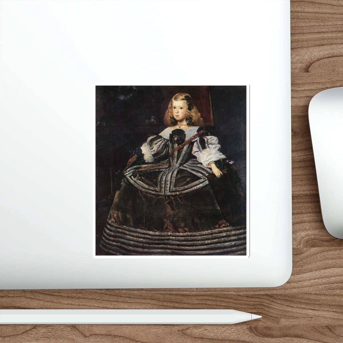 VELAZQUEZ, Diego Rodriguez de Silva y - Portrait of the Infanta Margarita (Artwork) STICKER Vinyl Die-Cut Decal-The Sticker Space