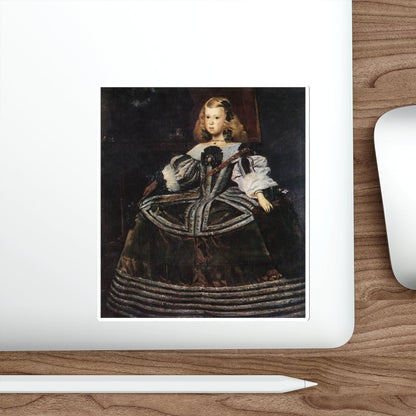 VELAZQUEZ, Diego Rodriguez de Silva y - Portrait of the Infanta Margarita (Artwork) STICKER Vinyl Die-Cut Decal-The Sticker Space