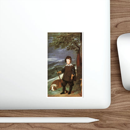 VELAZQUEZ, Diego Rodriguez de Silva y - Prince Balthasar Carlos as a Hunter (Artwork) STICKER Vinyl Die-Cut Decal-The Sticker Space