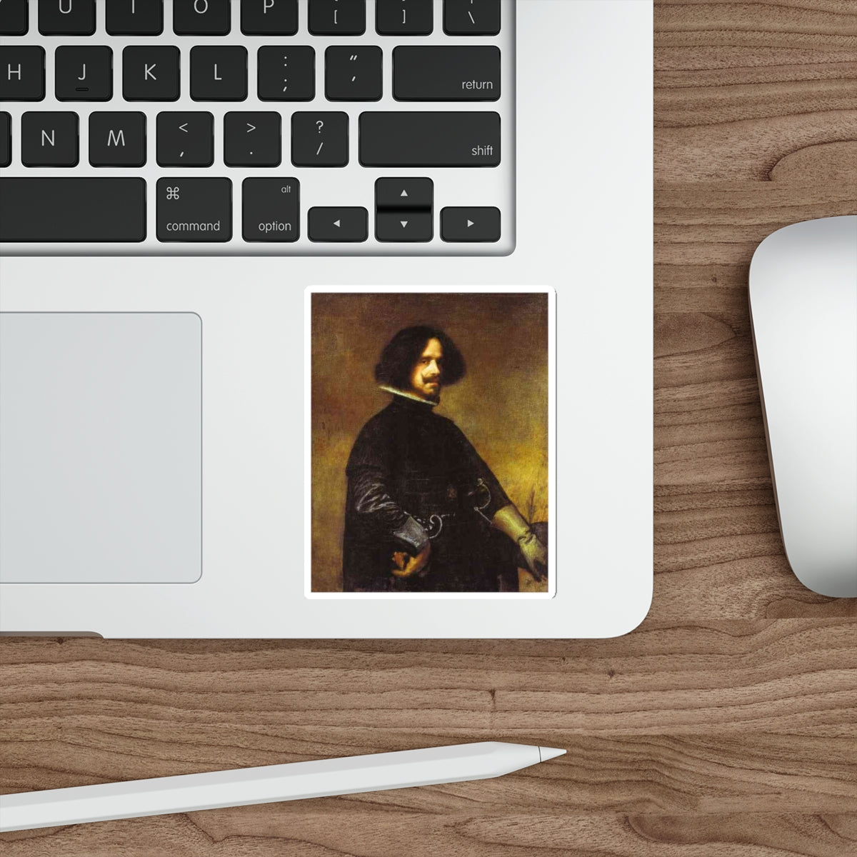 VELAZQUEZ, Diego Rodriguez de Silva y - Self-Portrait 1643 (Artwork) STICKER Vinyl Die-Cut Decal-The Sticker Space