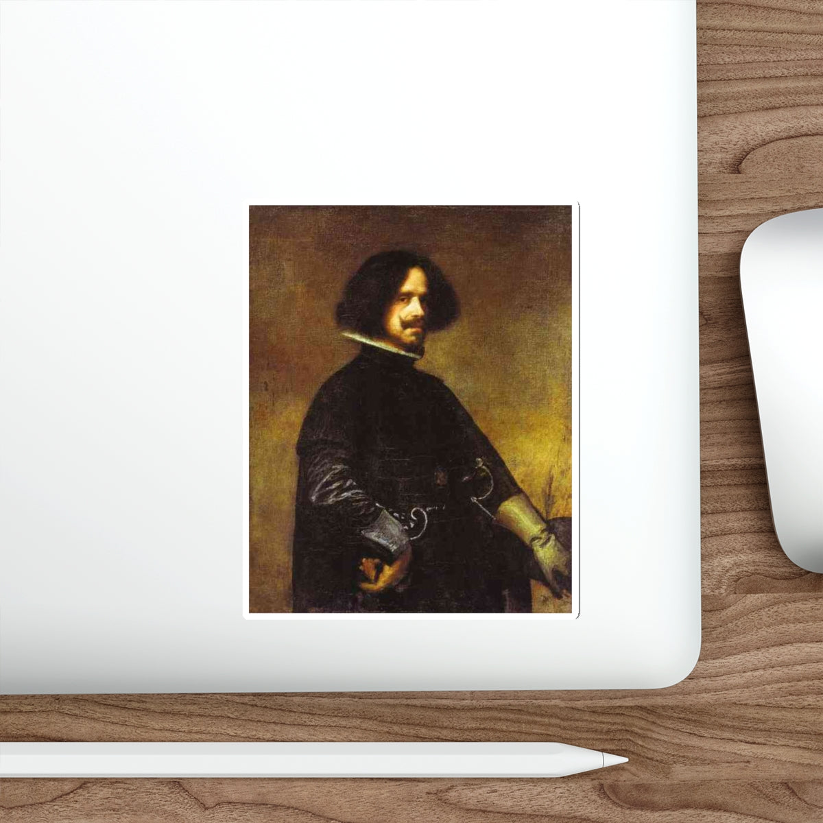 VELAZQUEZ, Diego Rodriguez de Silva y - Self-Portrait 1643 (Artwork) STICKER Vinyl Die-Cut Decal-The Sticker Space