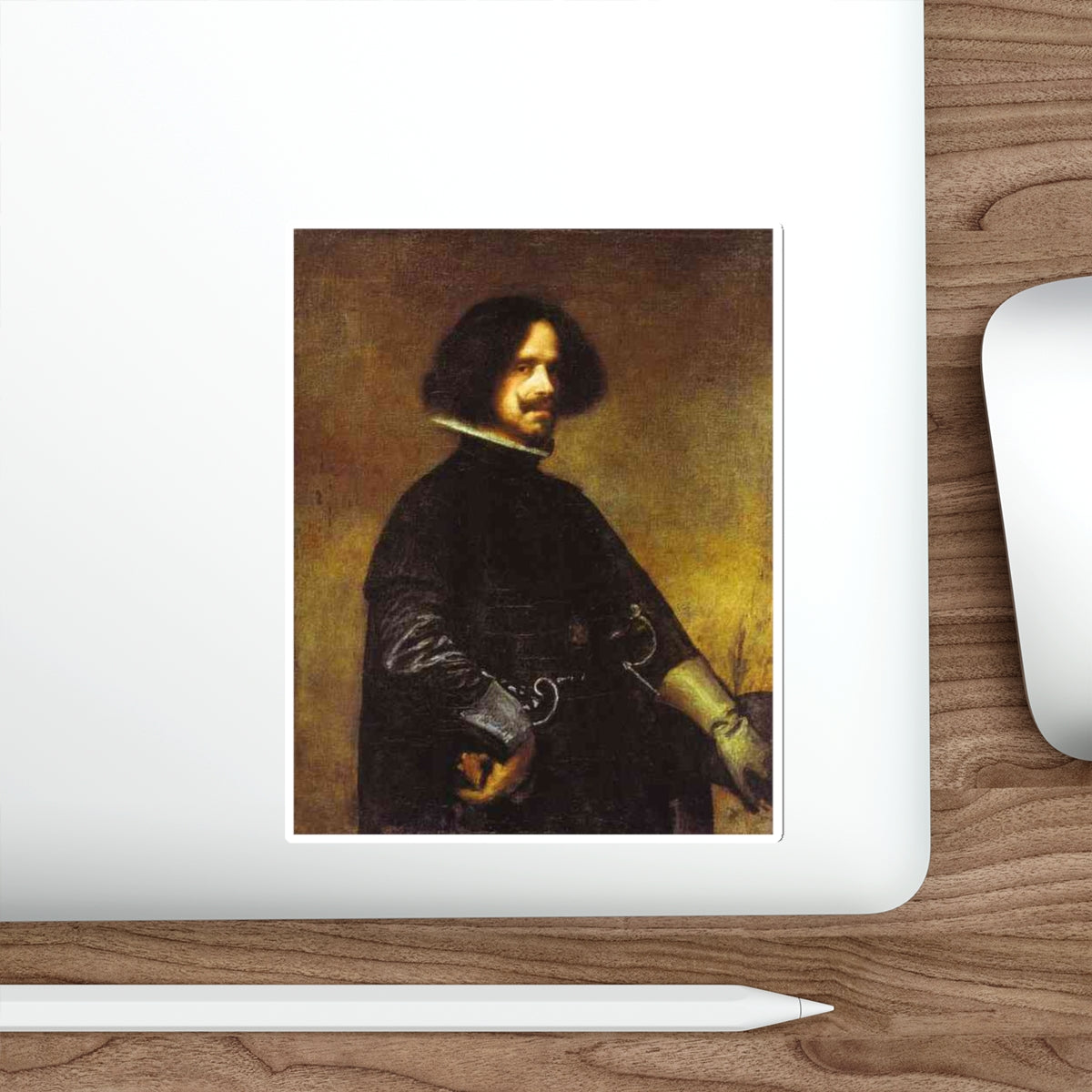 VELAZQUEZ, Diego Rodriguez de Silva y - Self-Portrait 1643 (Artwork) STICKER Vinyl Die-Cut Decal-The Sticker Space