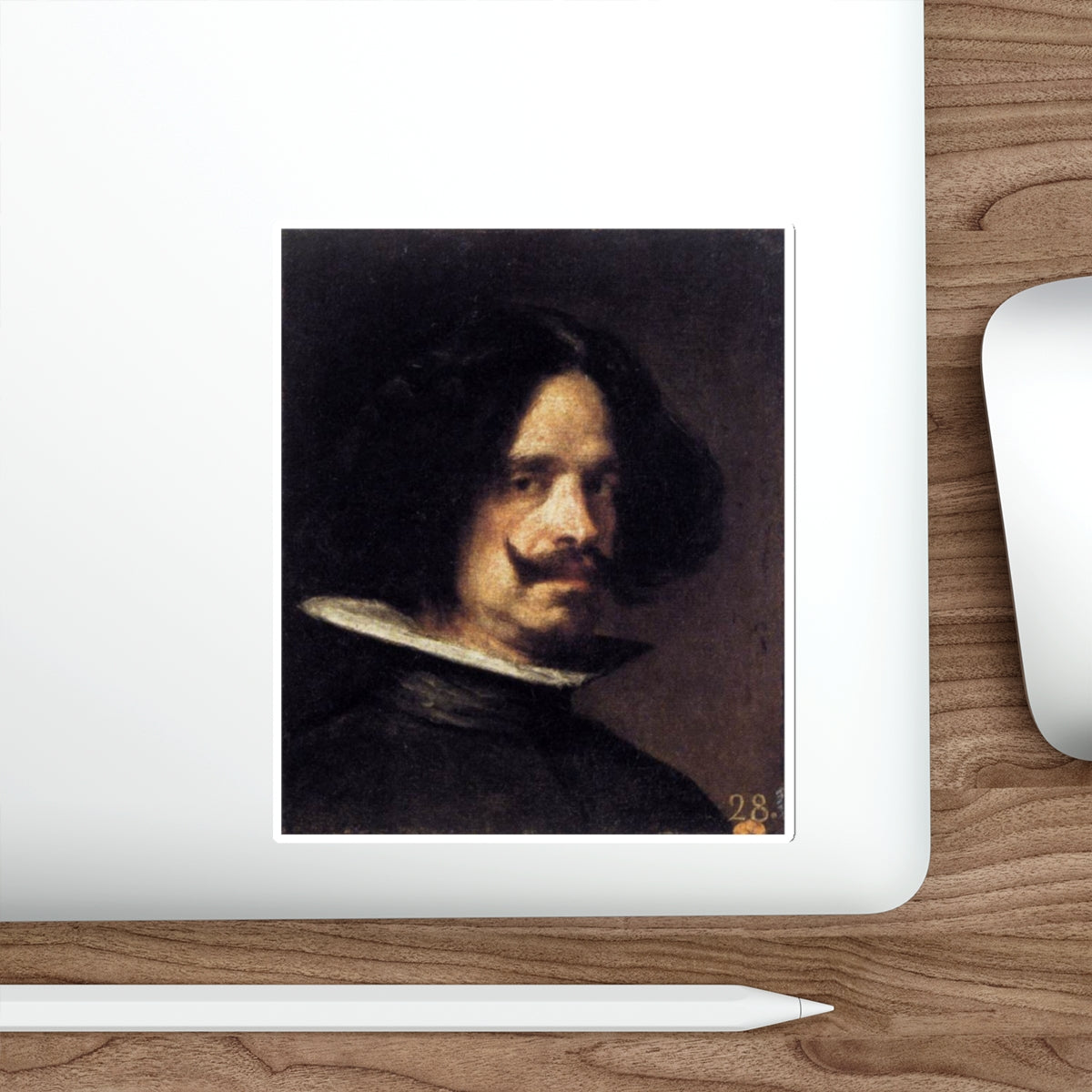 VELAZQUEZ, Diego Rodriguez de Silva y - Self-Portrait (Artwork) STICKER Vinyl Die-Cut Decal-The Sticker Space