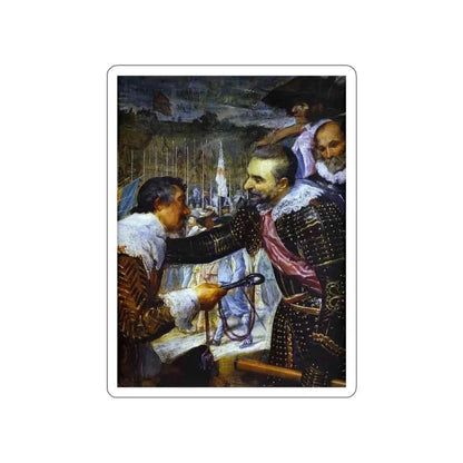 VELAZQUEZ, Diego Rodriguez de Silva y - Surrender of Breda (Las Lanzas) d (Artwork) STICKER Vinyl Die-Cut Decal White Die-Cut 5 Inch - The Sticker Space