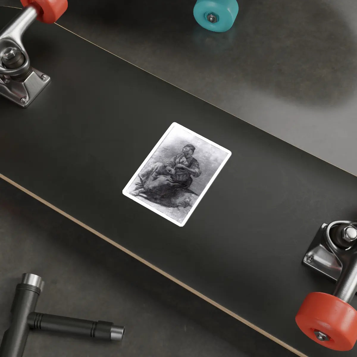SKU:22631720969587789436 Sticker types:White Shape:Die-Cut Sizes:4" × 4"